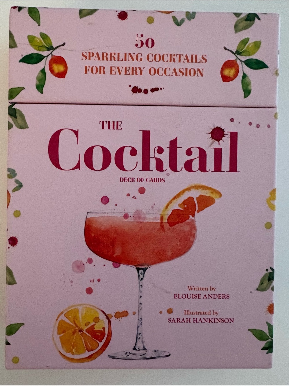 The Cocktail Deck of Cards - Pink Sparkling Cocktail Recipe Cards